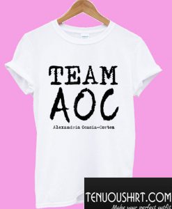 Team AOC Alexandria Ocasio-Cortez Youngest Congresswoman T-Shirt