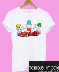 Grease Flower Car T-Shirt