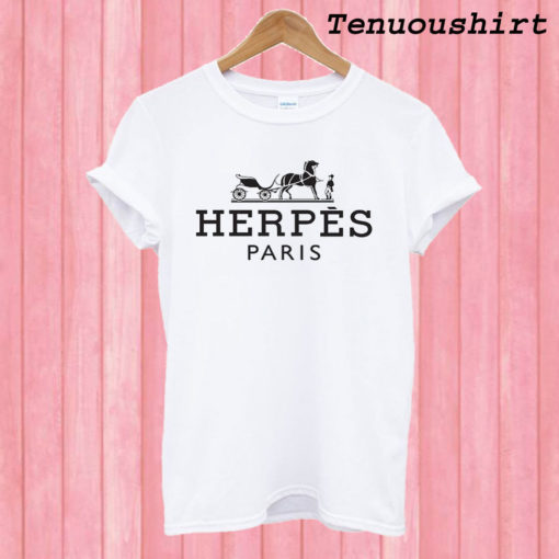 Herpes Parody White Hermes T-Shirt