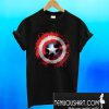 Marvel Avengers Assemble Captain America Art Shield Badge T-Shirt