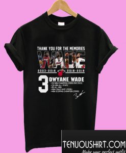 Miami Heat Dwyane Wade Thank You For The Memories T-Shirt