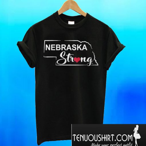 Nebraska Strong Black T-Shirt