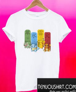 Original Pokemon Elemental Charms T-Shirt