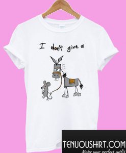 Don’t Give A Rats Ass Mouse Walking Donkey T-Shirt