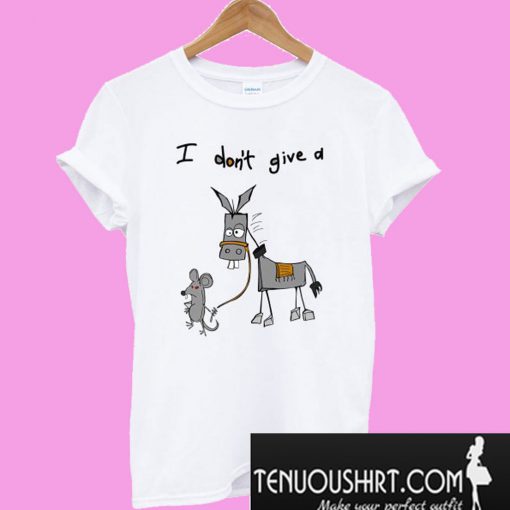 Don’t Give A Rats Ass Mouse Walking Donkey T-Shirt