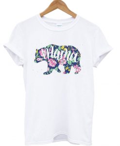 Floral Mama Bear T-Shirt