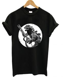 Godzilla Playing Guitar T-Shirt