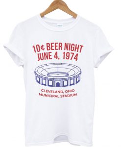 Retro 10 Cent Beer Night Cleveland Baseball T-Shirt