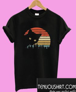 Vintage Eighties Style Cat T-Shirt