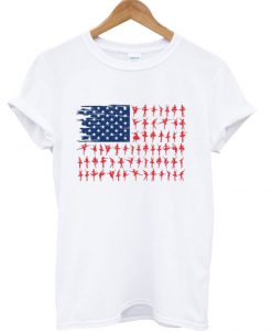 Ballet Dancer American Flag Independence Day July 4th USA T-Shirt