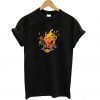 Cyberpunk 2077 Samurai Skull Flames Logo T-Shirt