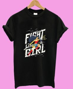 Fight like a girl Wonder Woman T shirt