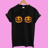 Halloween Pumpkin Boobs T shirt