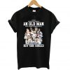 Never underestimate an old man who understands baseball and love New York Yankees T shirt