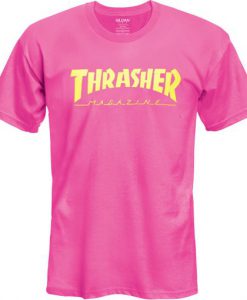 Thrasher Magazine Hot Pink T shirt