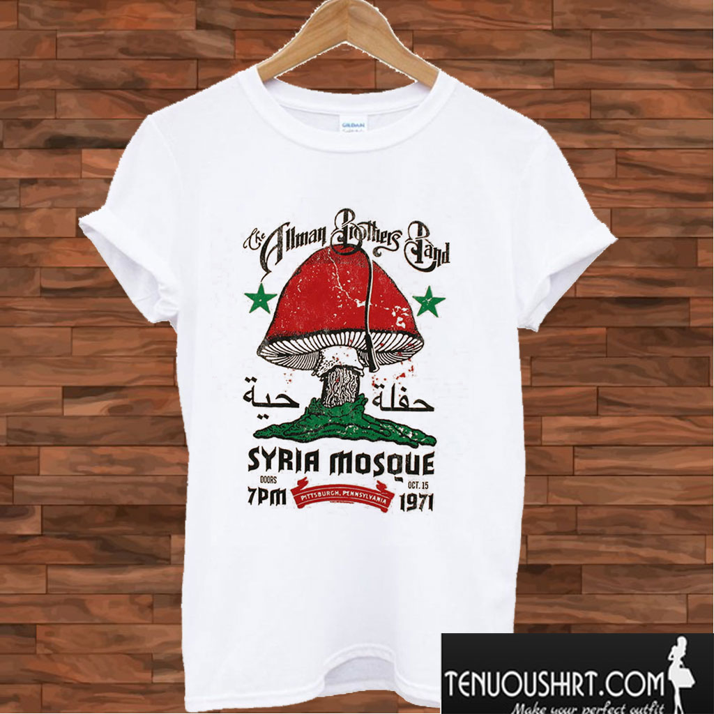 Allman Brothers Band Syria Mosque 1971 T shirt