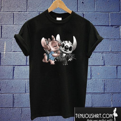 Angel Kissing Stitch Nightmare Before Christmas T shirt