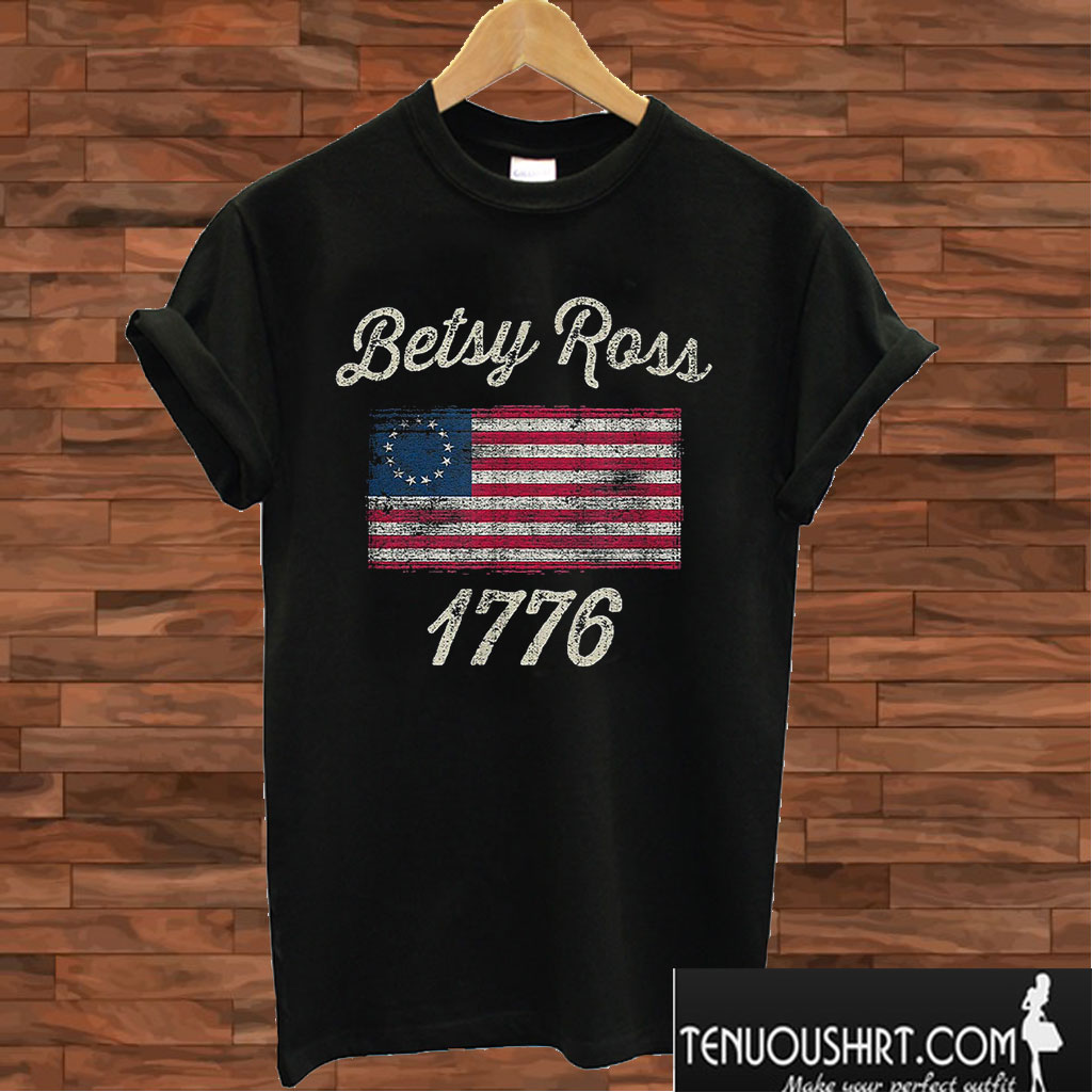Betsy Ross Flag 1776 Vintage T shirt