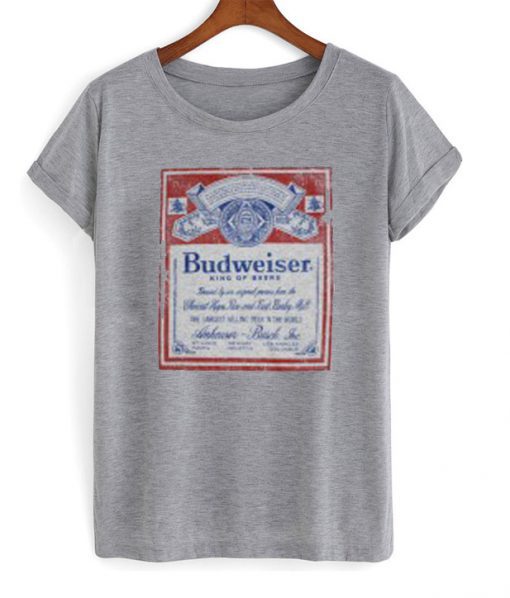 Budweiser grey T shirt