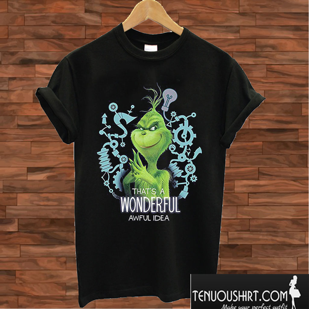 Child Grinch Wonderful Awful Idea T shirt