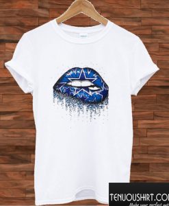 Dallas Cowboys love glitter lips T shirt