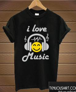 I Love Music Inspiring Music Novelty Gift T shirt