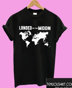 Landed On The Moon Black T shirt