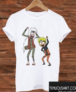 Rick and Morty Naruto and Jiraiya T shirt