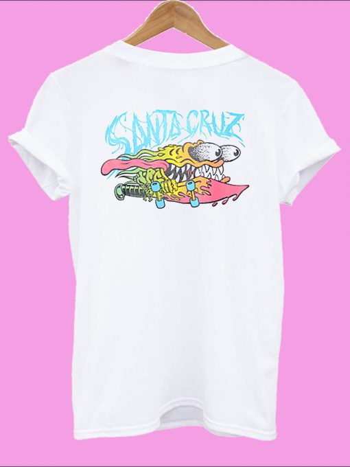 Santa Cruz Slasher Fade T shirt Back