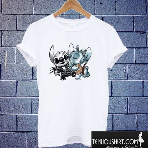 Stitch Jack Skellington Sally The Nightmare Before Christmas T shirt