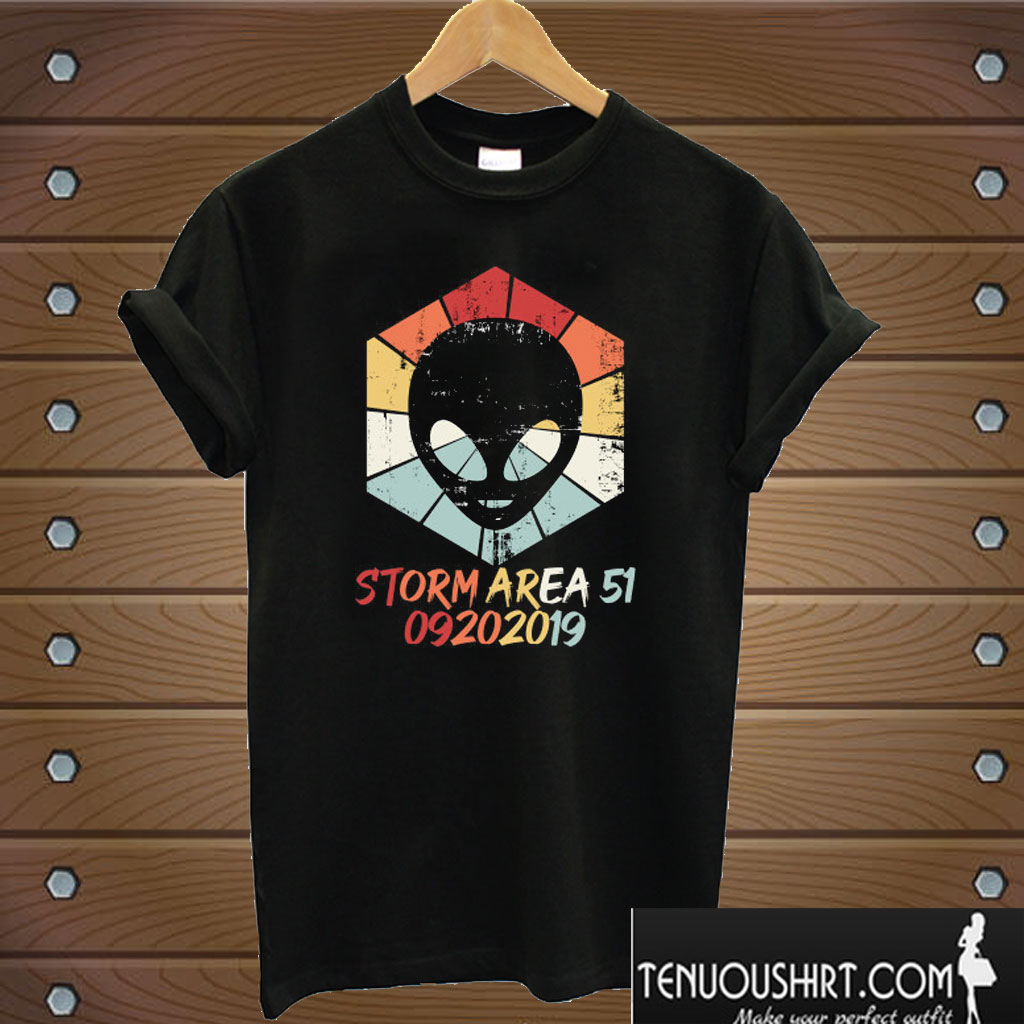 Storm Area 51 Retro Aliens T shirt