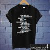 Stranger Things Cast Name T shirt