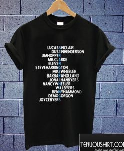 Stranger Things Cast Name T shirt