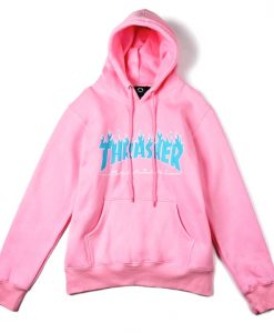 Thrasher Magazine Flame Pink Hoodie