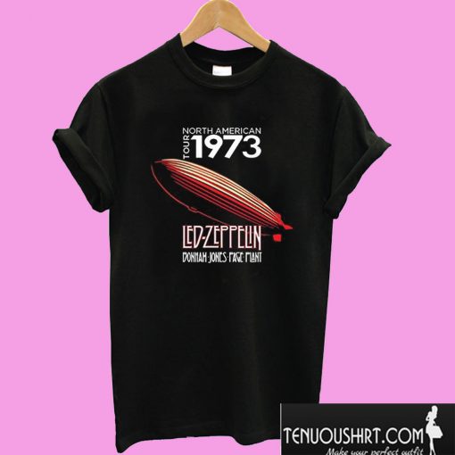 Visual Philosophy Led Zeppelin 1973 Concert Tour T shirt