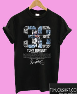 33 Tony Dorsett Running Back Signature T shirt