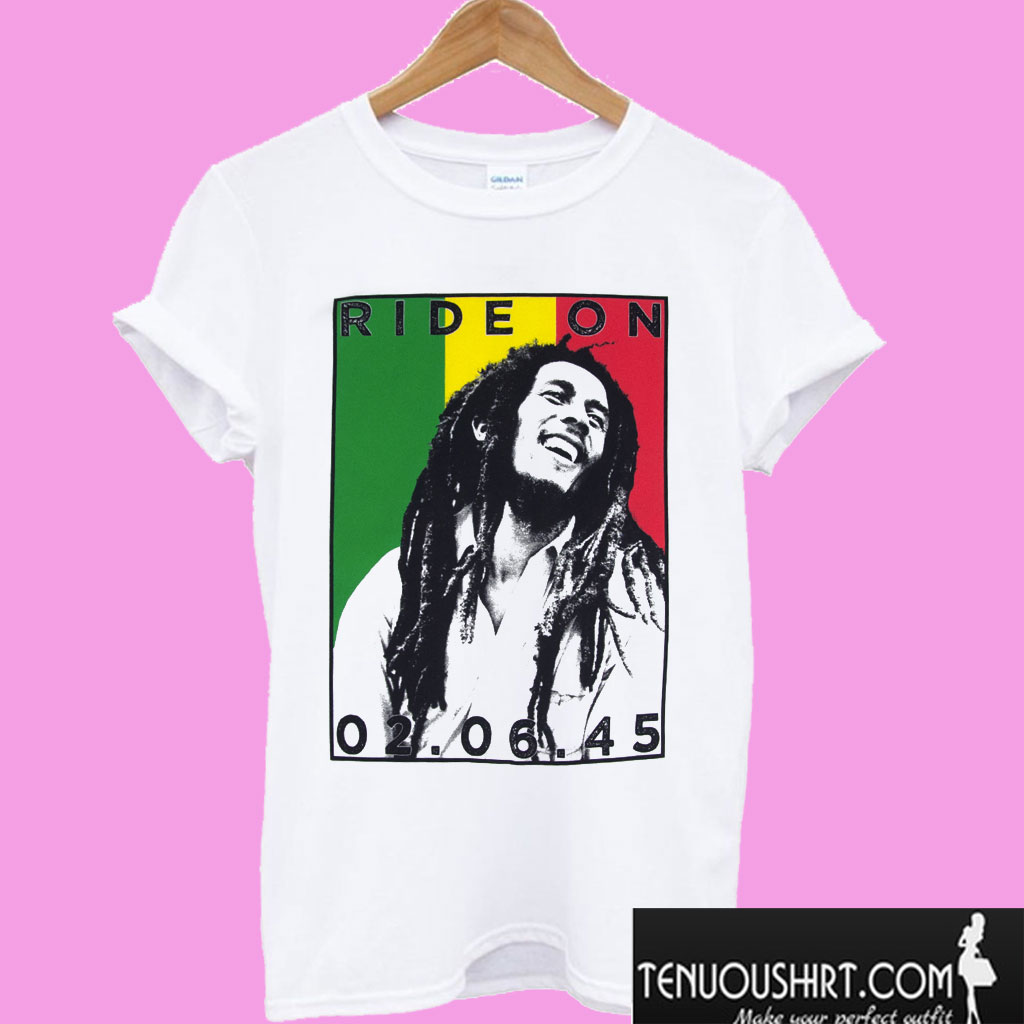 Bob Marley Ride On Rasta T shirt