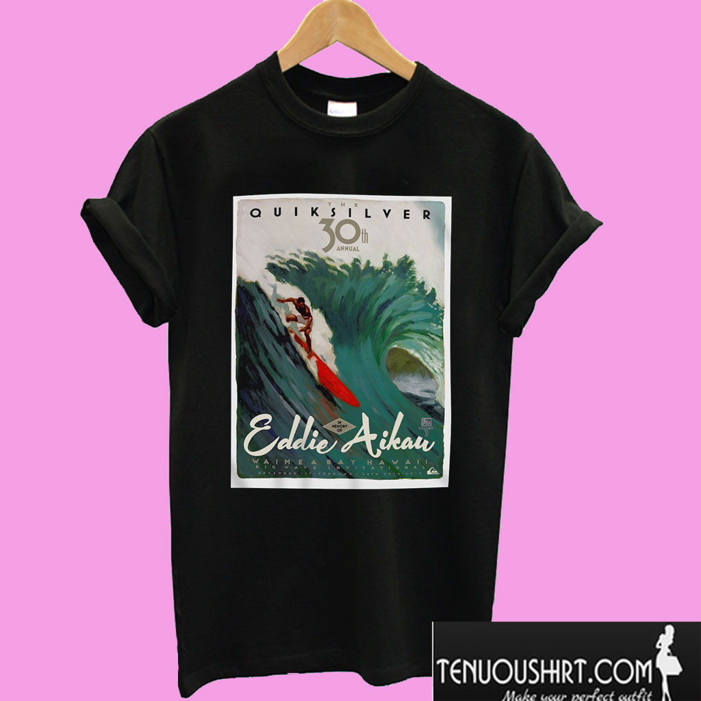 Eddie Aikau Poster Quiksilver T shirt