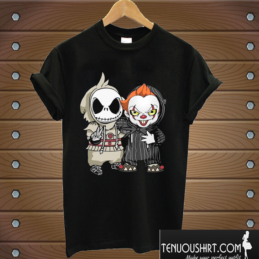 IT Pennywise And Jack Skellington The Nightmare T shirt