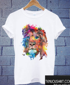 Lion Rainbo Colors T shirt