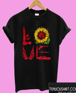 Love Sunflower Supernatural T shirt