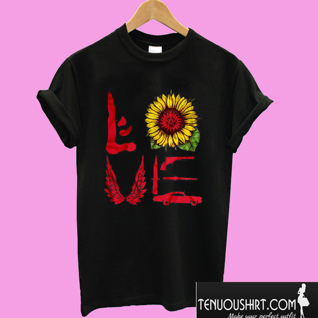 Love Sunflower Supernatural T shirt