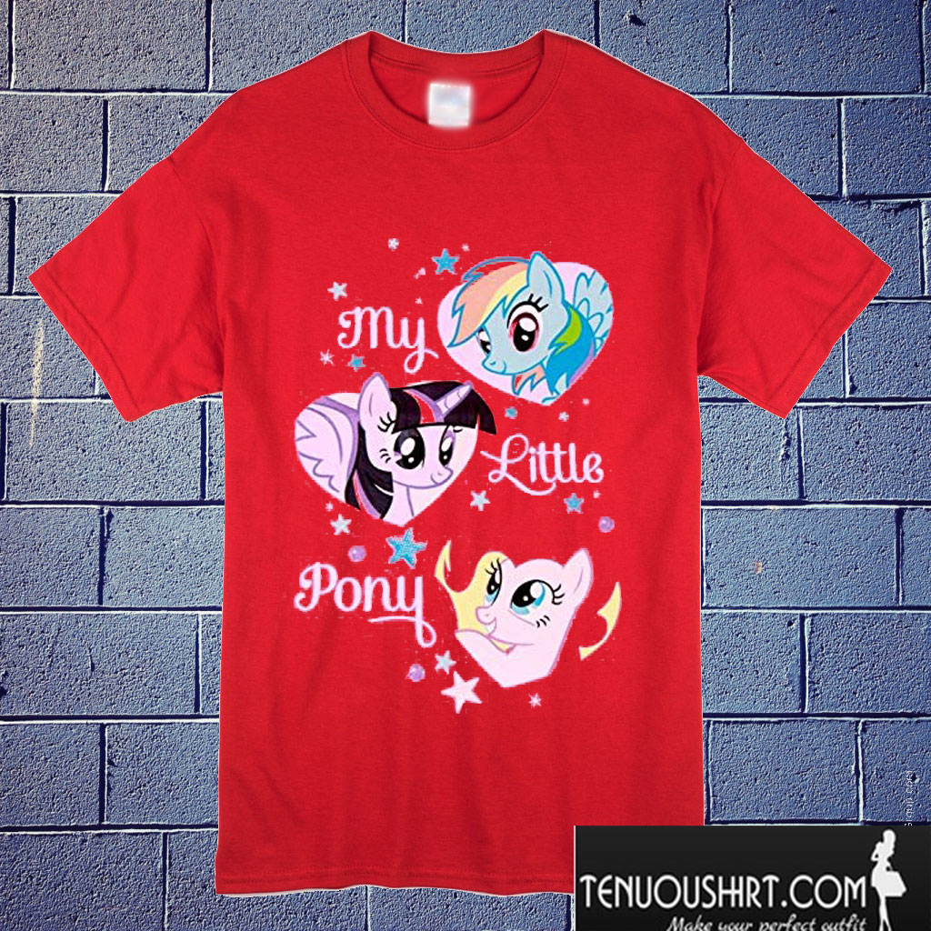 My Little Pony 3 Ponies Hearts T shirt