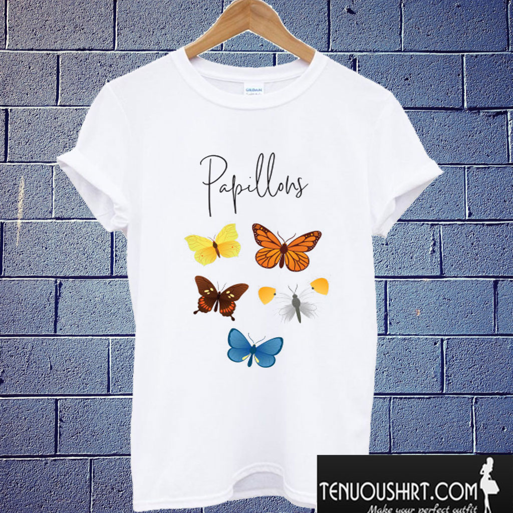 Papillions Butterfly T shirt