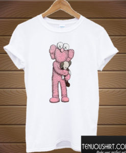 Pink KAWS x Uniqlo T shirt