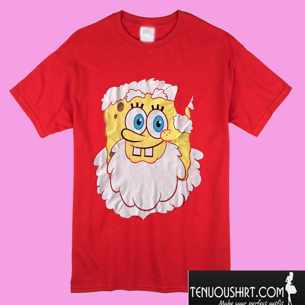 Santa Spongebob T shirt