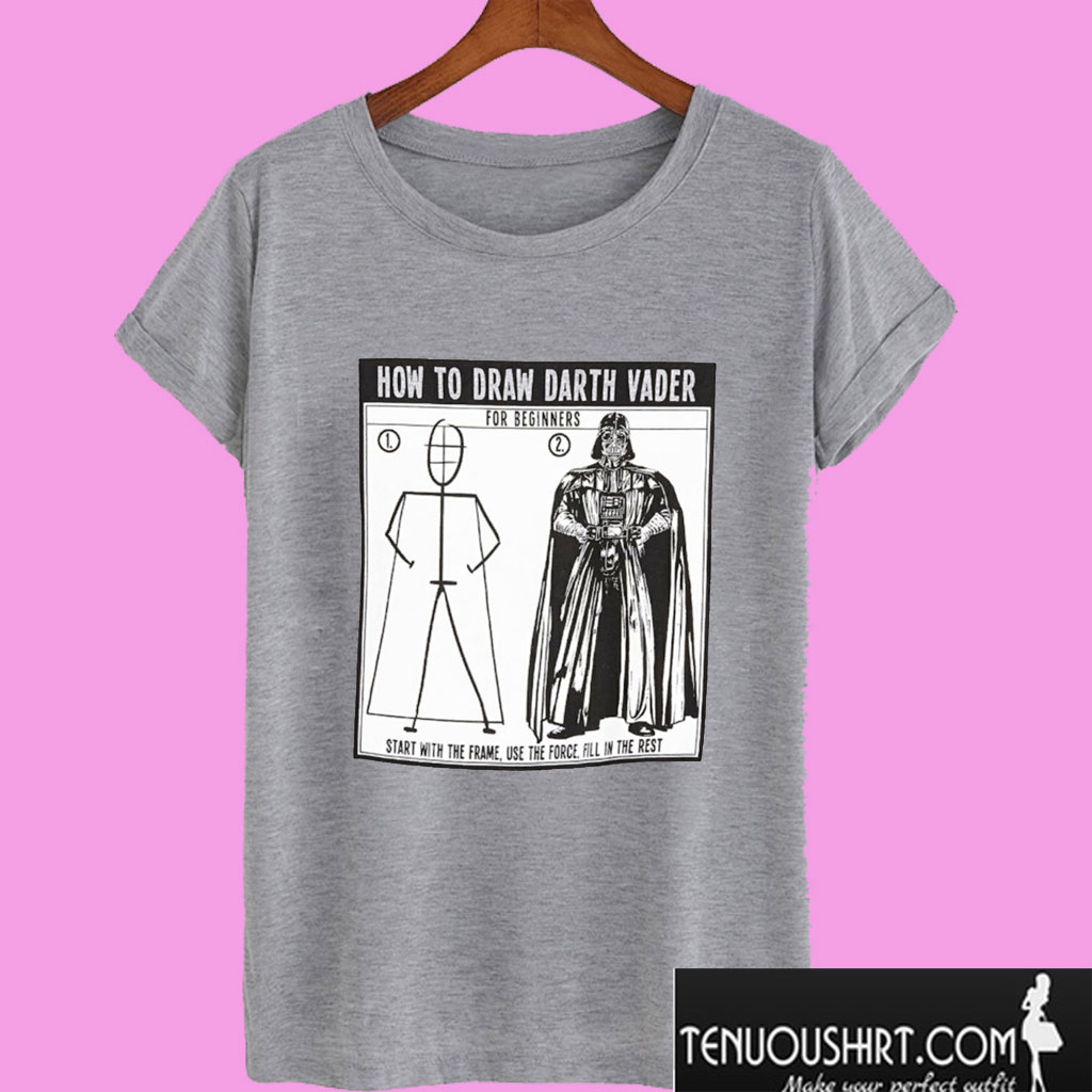 How to Draw Darth Vader T shirt