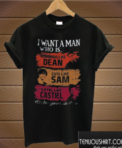 i want a man who is supernatural T shirt