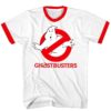 Ghostbusters Logo red ringer T shirt