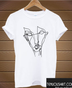 Abstract Graffiti Face T shirt